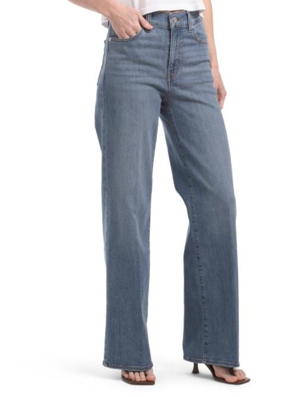 FRAME The High Rise Wide Jeans